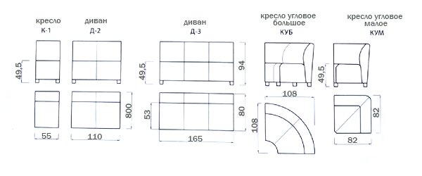 Диваны для кафе и баров от производителя MEBLIX